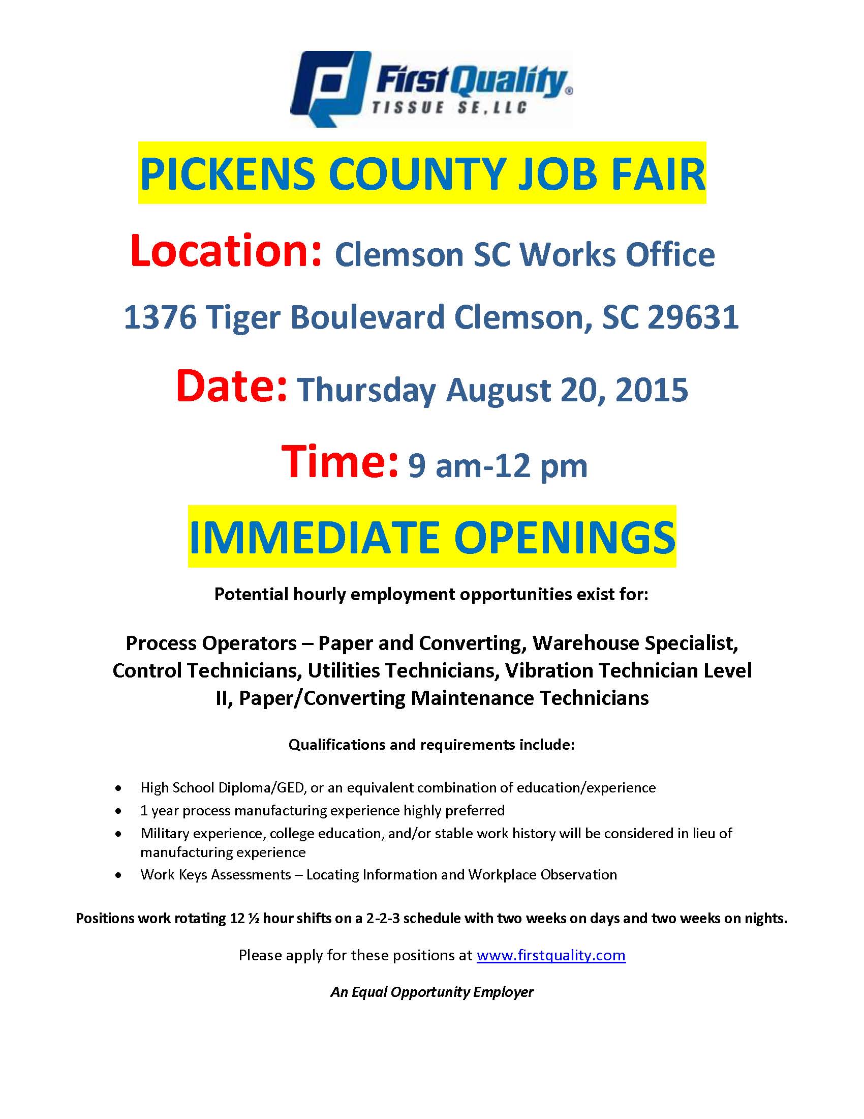 FQT-Pickens-County-Job-Fair-8-2015