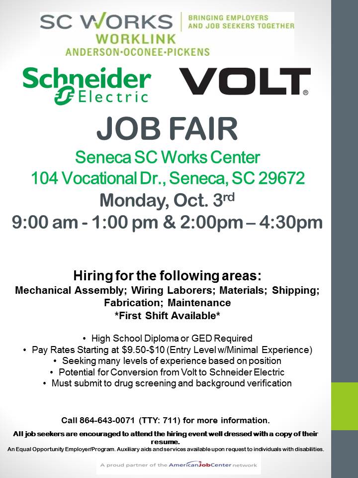 Schneider-Elec-Volt Job Fair 10-3-16